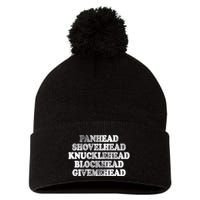 Blonded Panhead Shovelhead Knucklehead Blockhead Givemehead Pom Pom 12in Knit Beanie