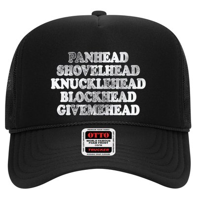 Blonded Panhead Shovelhead Knucklehead Blockhead Givemehead Trucker Hat