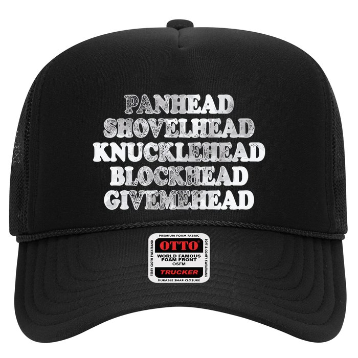 Blonded Panhead Shovelhead Knucklehead Blockhead Givemehead Trucker Hat