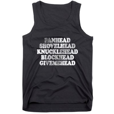 Blonded Panhead Shovelhead Knucklehead Blockhead Givemehead Tank Top