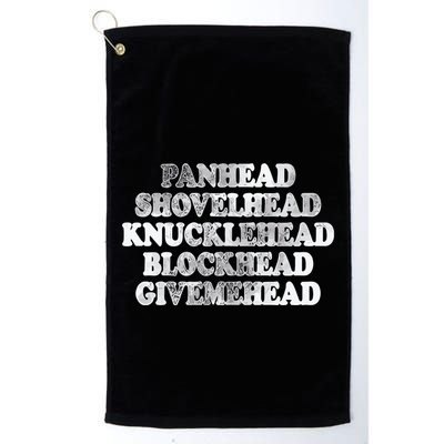 Blonded Panhead Shovelhead Knucklehead Blockhead Givemehead Golf Towel