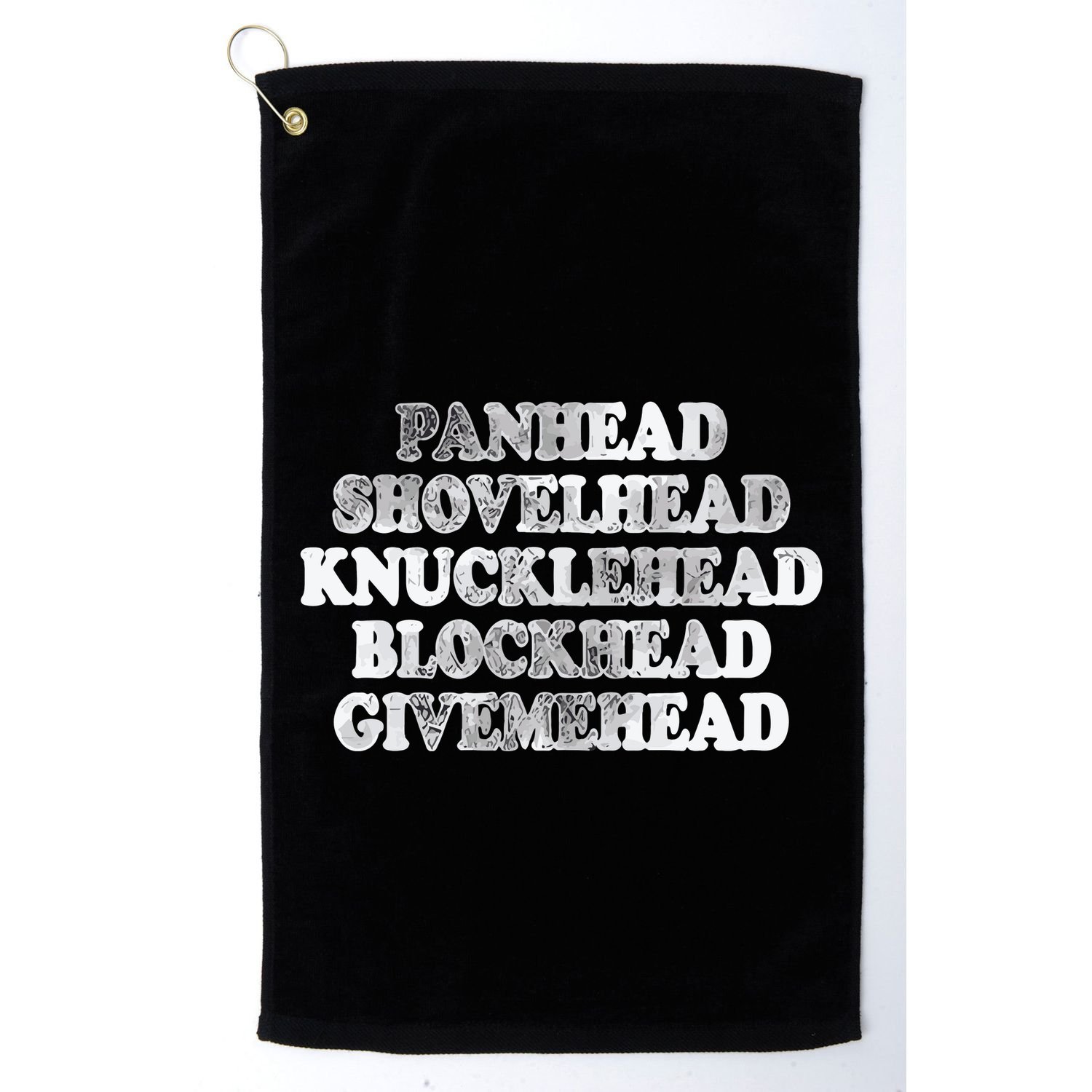 Blonded Panhead Shovelhead Knucklehead Blockhead Givemehead Golf Towel