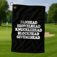 Blonded Panhead Shovelhead Knucklehead Blockhead Givemehead Golf Towel