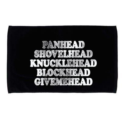 Blonded Panhead Shovelhead Knucklehead Blockhead Givemehead Microfiber Hand Towel