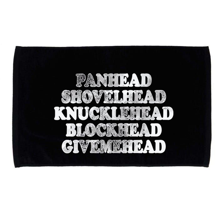 Blonded Panhead Shovelhead Knucklehead Blockhead Givemehead Microfiber Hand Towel