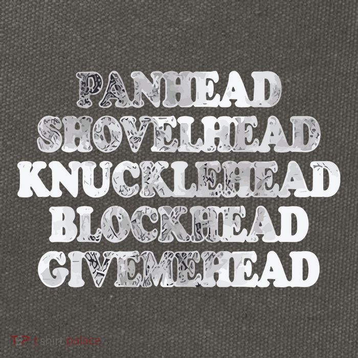 Blonded Panhead Shovelhead Knucklehead Blockhead Givemehead Cotton Canvas Backpack
