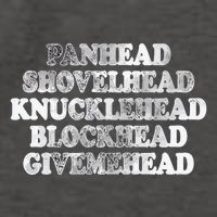 Blonded Panhead Shovelhead Knucklehead Blockhead Givemehead Vector Backpack