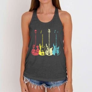 Bass Player Shirts Men Gift For Bass Guitar Player Bassist Women's Knotted Racerback Tank