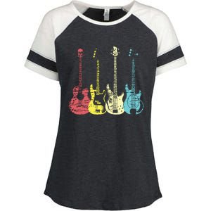 Bass Player Shirts Men Gift For Bass Guitar Player Bassist Enza Ladies Jersey Colorblock Tee