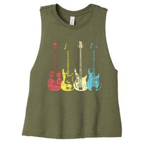 Bass Player Shirts Men Gift For Bass Guitar Player Bassist Women's Racerback Cropped Tank