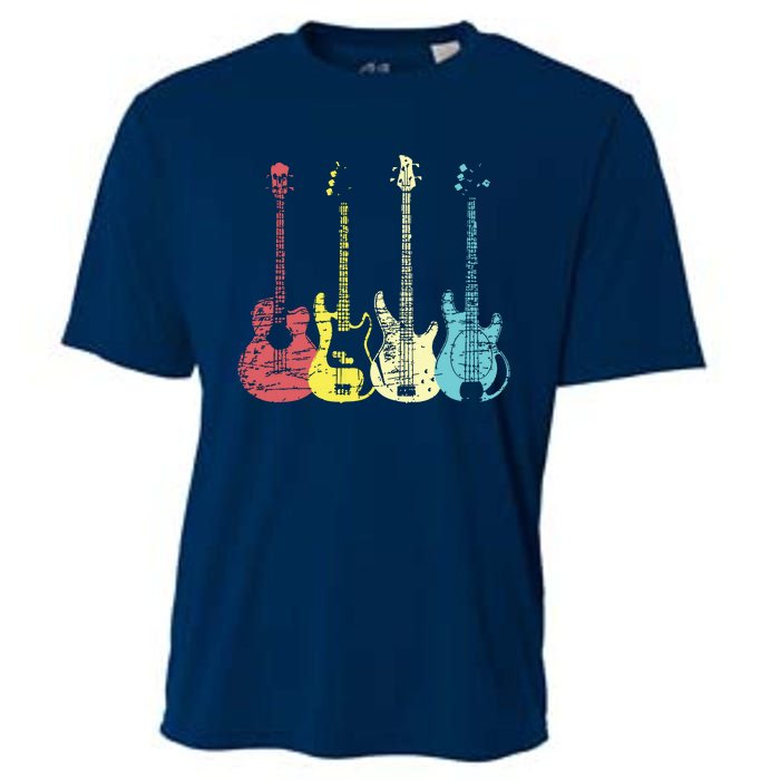 Bass Player Shirts Men Gift For Bass Guitar Player Bassist Cooling Performance Crew T-Shirt