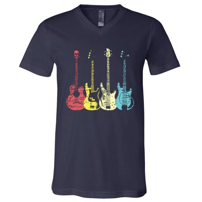 Bass Player Shirts Men Gift For Bass Guitar Player Bassist V-Neck T-Shirt