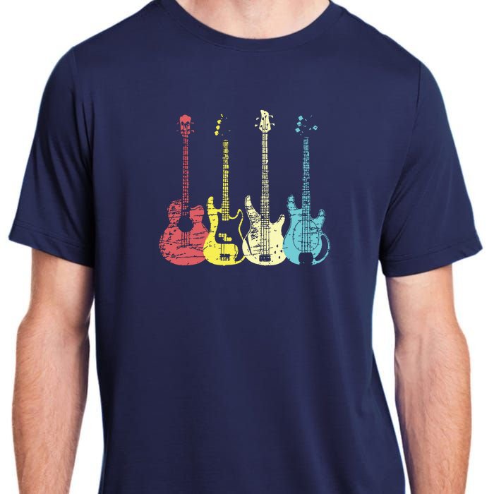 Bass Player Shirts Men Gift For Bass Guitar Player Bassist Adult ChromaSoft Performance T-Shirt