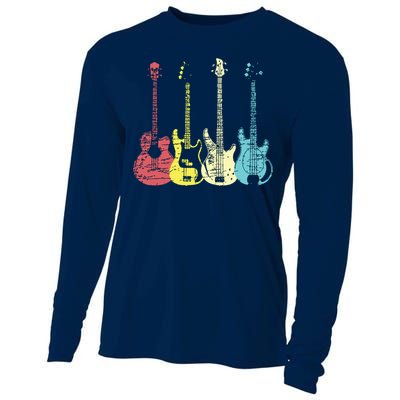 Bass Player Shirts Men Gift For Bass Guitar Player Bassist Cooling Performance Long Sleeve Crew