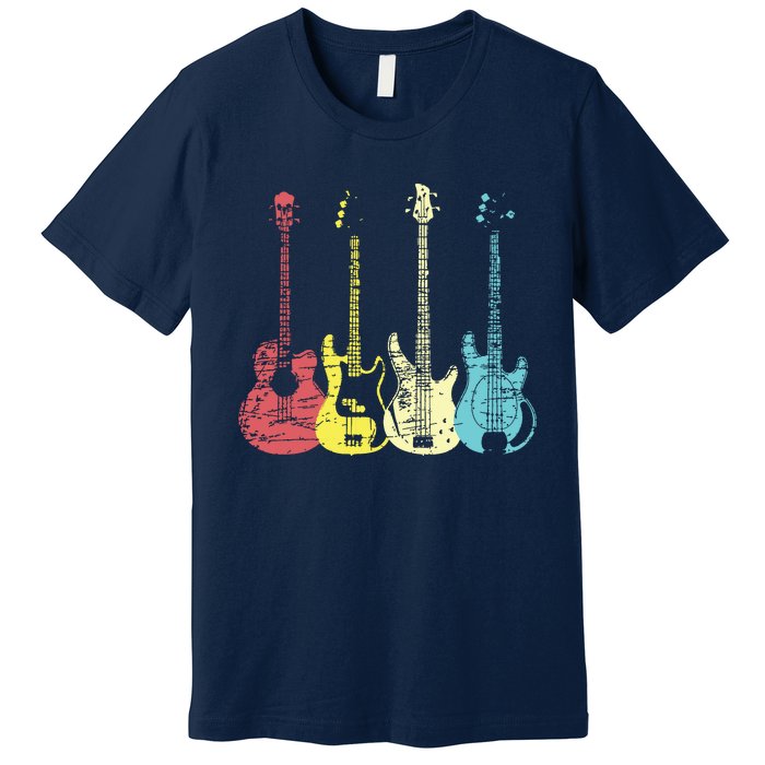 Bass Player Shirts Men Gift For Bass Guitar Player Bassist Premium T-Shirt