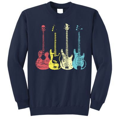 Bass Player Shirts Men Gift For Bass Guitar Player Bassist Tall Sweatshirt