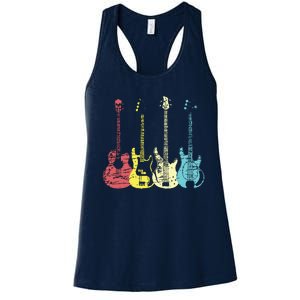 Bass Player Shirts Men Gift For Bass Guitar Player Bassist Women's Racerback Tank