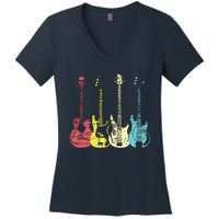 Bass Player Shirts Men Gift For Bass Guitar Player Bassist Women's V-Neck T-Shirt