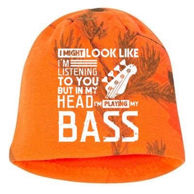 Bass Player Shirts Men Gift For Bass Guitar Player Bassist Kati - Camo Knit Beanie