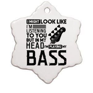 Bass Player Shirts Men Gift For Bass Guitar Player Bassist Ceramic Star Ornament