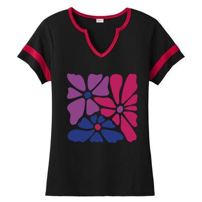 Bi Pride Subtle Bi Pride Ladies Halftime Notch Neck Tee