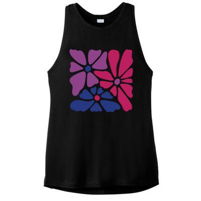 Bi Pride Subtle Bi Pride Ladies PosiCharge Tri-Blend Wicking Tank