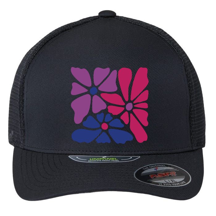 Bi Pride Subtle Bi Pride Flexfit Unipanel Trucker Cap