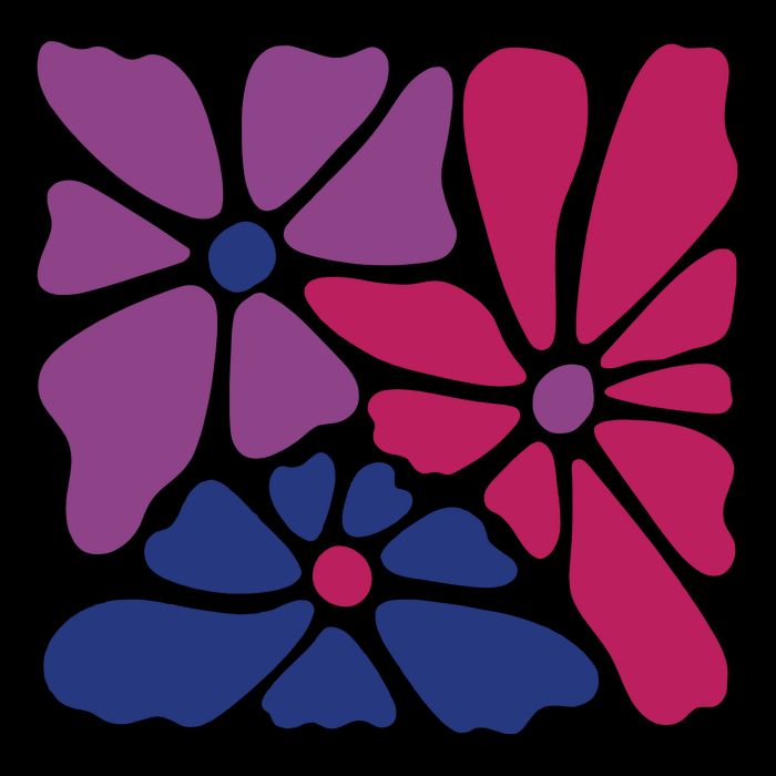 Bi Pride Subtle Bi Pride Flexfit Unipanel Trucker Cap