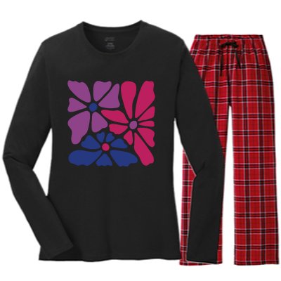 Bi Pride Subtle Bi Pride Women's Long Sleeve Flannel Pajama Set 