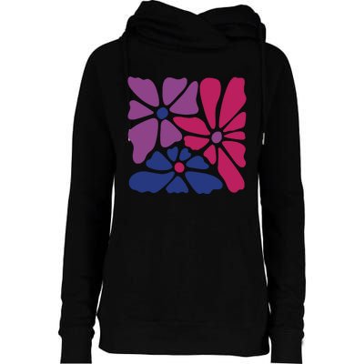 Bi Pride Subtle Bi Pride Womens Funnel Neck Pullover Hood