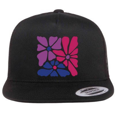 Bi Pride Subtle Bi Pride Flat Bill Trucker Hat