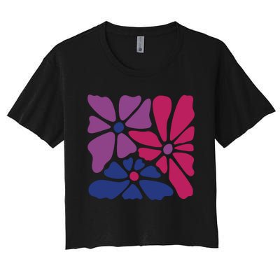 Bi Pride Subtle Bi Pride Women's Crop Top Tee