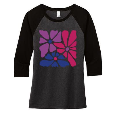 Bi Pride Subtle Bi Pride Women's Tri-Blend 3/4-Sleeve Raglan Shirt