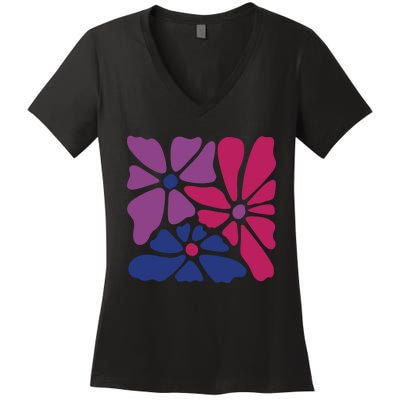 Bi Pride Subtle Bi Pride Women's V-Neck T-Shirt