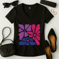 Bi Pride Subtle Bi Pride Women's V-Neck T-Shirt
