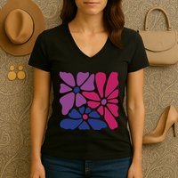 Bi Pride Subtle Bi Pride Women's V-Neck T-Shirt