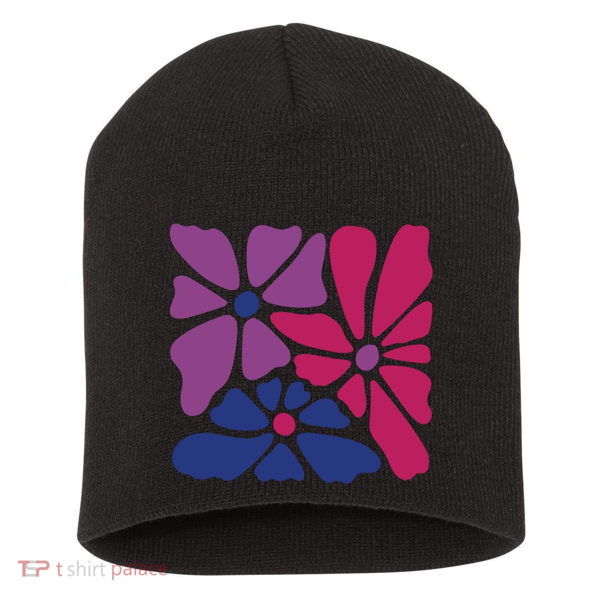 Bi Pride Subtle Bi Pride Short Acrylic Beanie