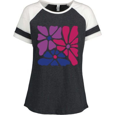 Bi Pride Subtle Bi Pride Enza Ladies Jersey Colorblock Tee