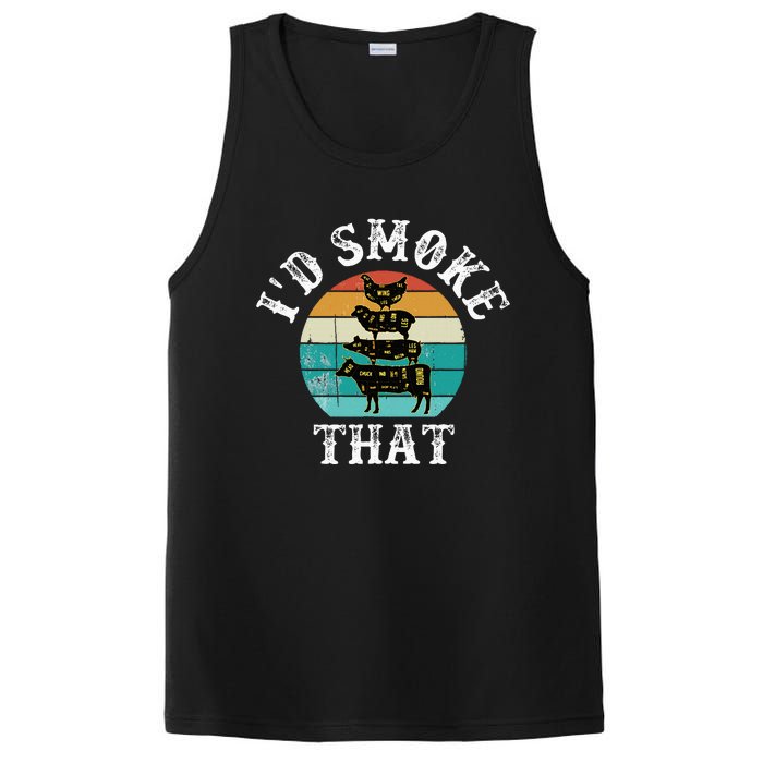 Bbq Party Smoker Chef Dad ID Smoke That PosiCharge Competitor Tank