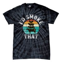 Bbq Party Smoker Chef Dad ID Smoke That Tie-Dye T-Shirt