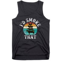 Bbq Party Smoker Chef Dad ID Smoke That Tank Top