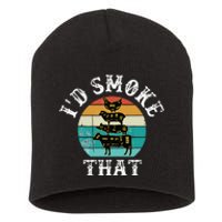 Bbq Party Smoker Chef Dad ID Smoke That Short Acrylic Beanie