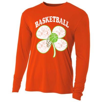 Basketball Player St Patricks Day Irish Funny Coach Gift Cooling Performance Long Sleeve Crew