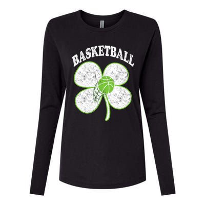 Basketball Player St Patricks Day Irish Funny Coach Gift Womens Cotton Relaxed Long Sleeve T-Shirt