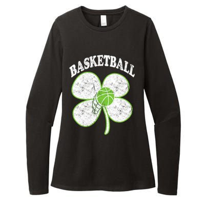 Basketball Player St Patricks Day Irish Funny Coach Gift Womens CVC Long Sleeve Shirt