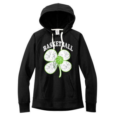 Basketball Player St Patricks Day Irish Funny Coach Gift Women's Fleece Hoodie