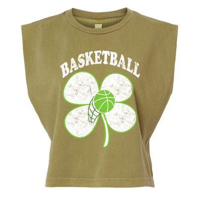 Basketball Player St Patricks Day Irish Funny Coach Gift Garment-Dyed Women's Muscle Tee