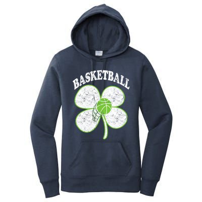 Basketball Player St Patricks Day Irish Funny Coach Gift Women's Pullover Hoodie