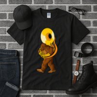 Bigfoot Playing Sousaphone Instrument Tuba Tall T-Shirt