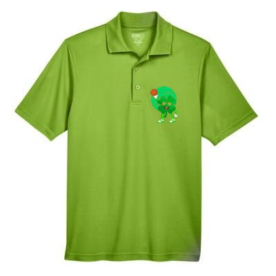 Basketball Player St Patrick's Day Irish Pride Gift Men's Origin Performance Piqué Polo